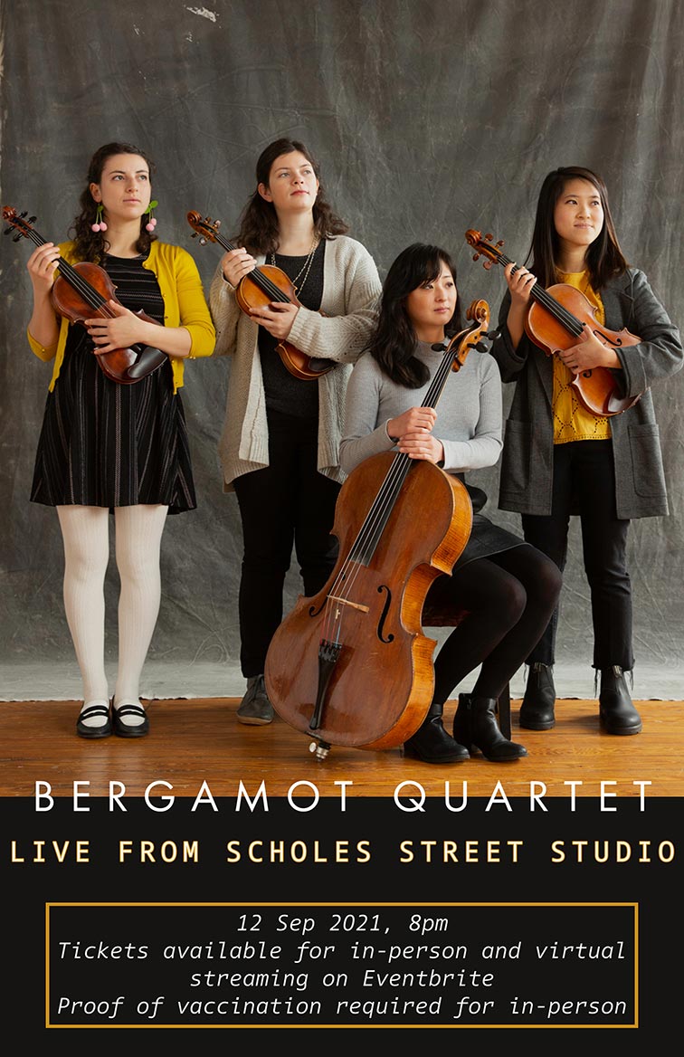 Bergamot Quartet at Scholes Street Studio